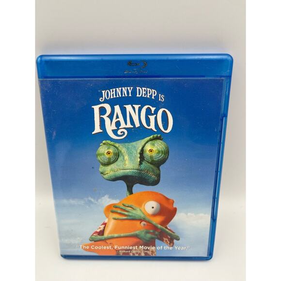 Rango (Blu-ray/DVD, 2011, Widescreen) Johnny Depp/Bill Nighy/Harry Dean Stanton! - Picture 1 of 5